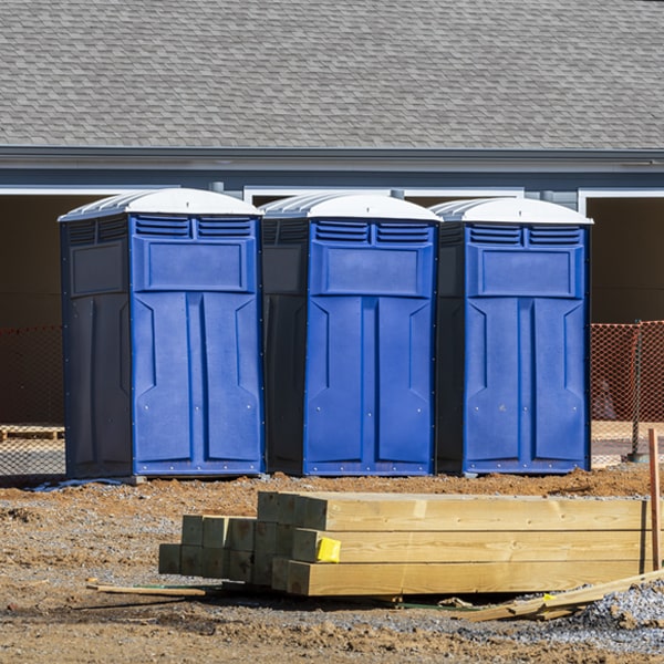 what is the expected delivery and pickup timeframe for the portable toilets in Newport